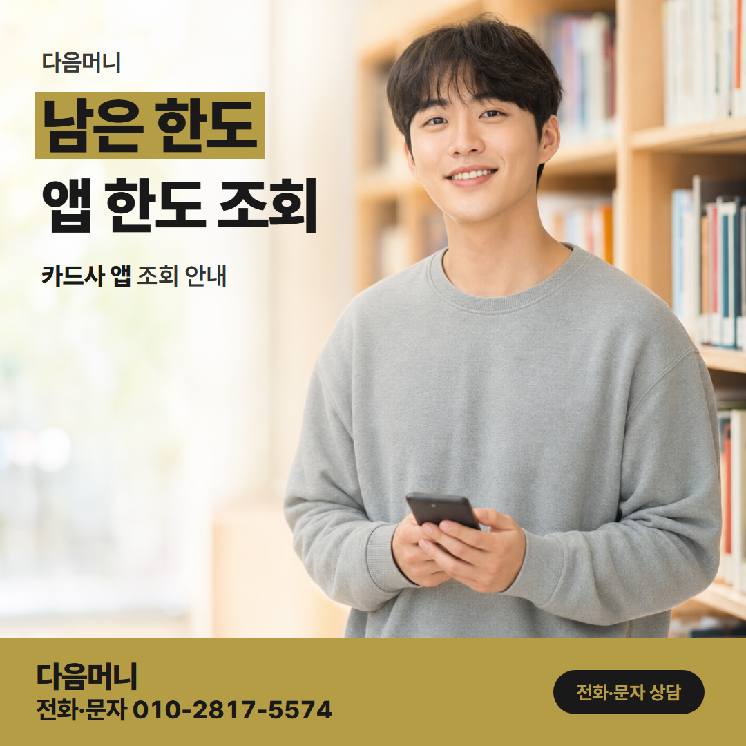 다음머니 서울카드깡 대금 납부 뒤 늘어나는 여유